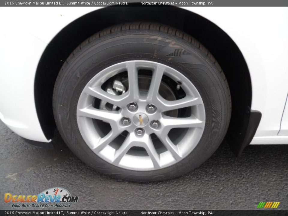 2016 Chevrolet Malibu Limited LT Summit White / Cocoa/Light Neutral Photo #10