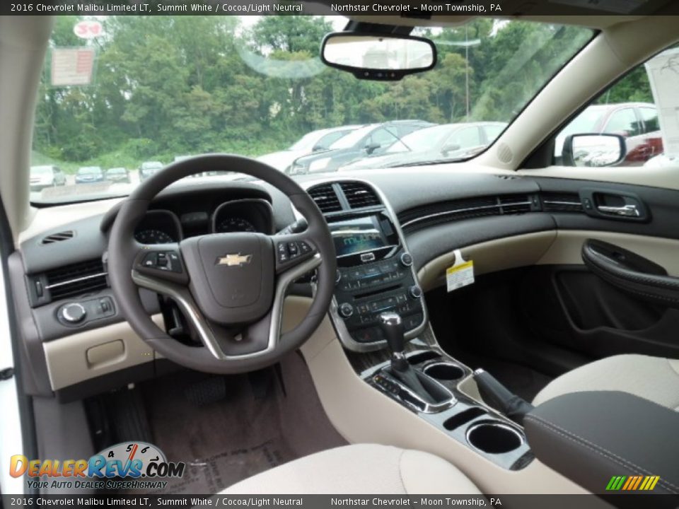2016 Chevrolet Malibu Limited LT Summit White / Cocoa/Light Neutral Photo #13