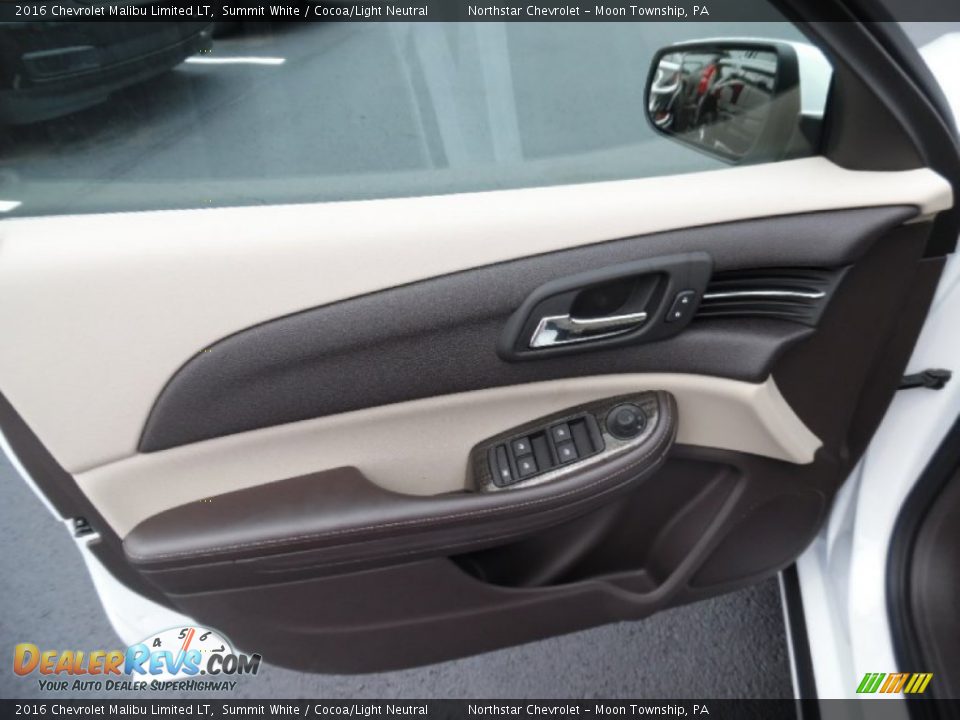 2016 Chevrolet Malibu Limited LT Summit White / Cocoa/Light Neutral Photo #14