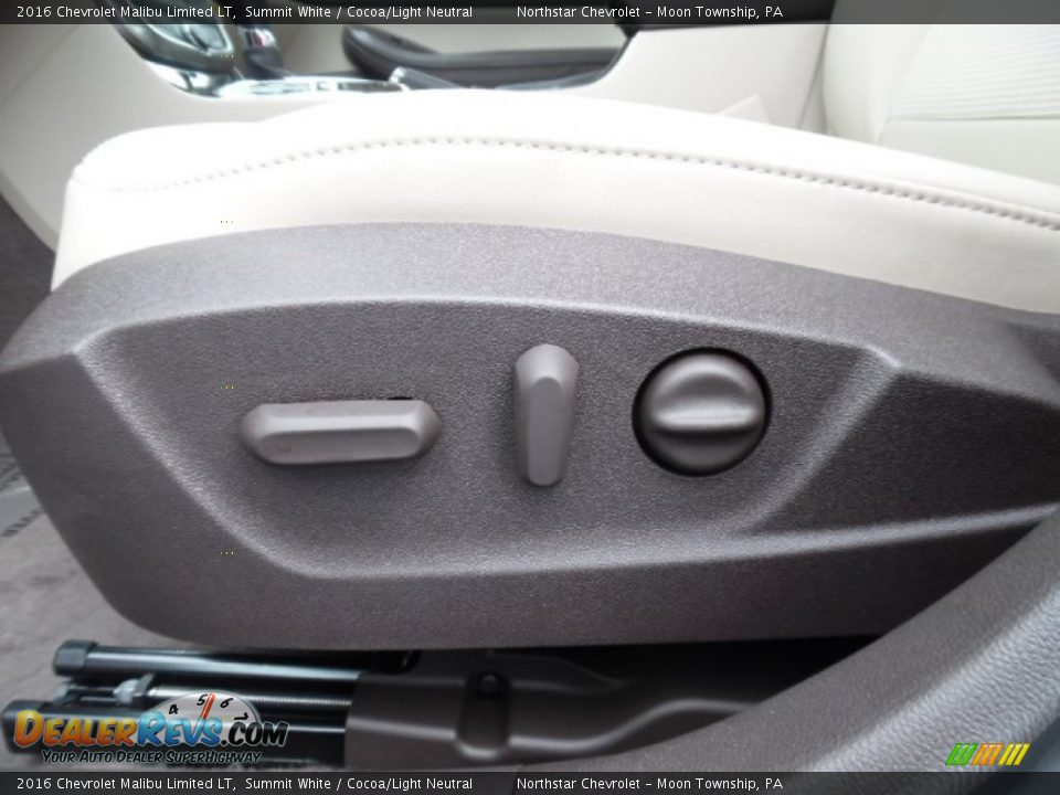 2016 Chevrolet Malibu Limited LT Summit White / Cocoa/Light Neutral Photo #16