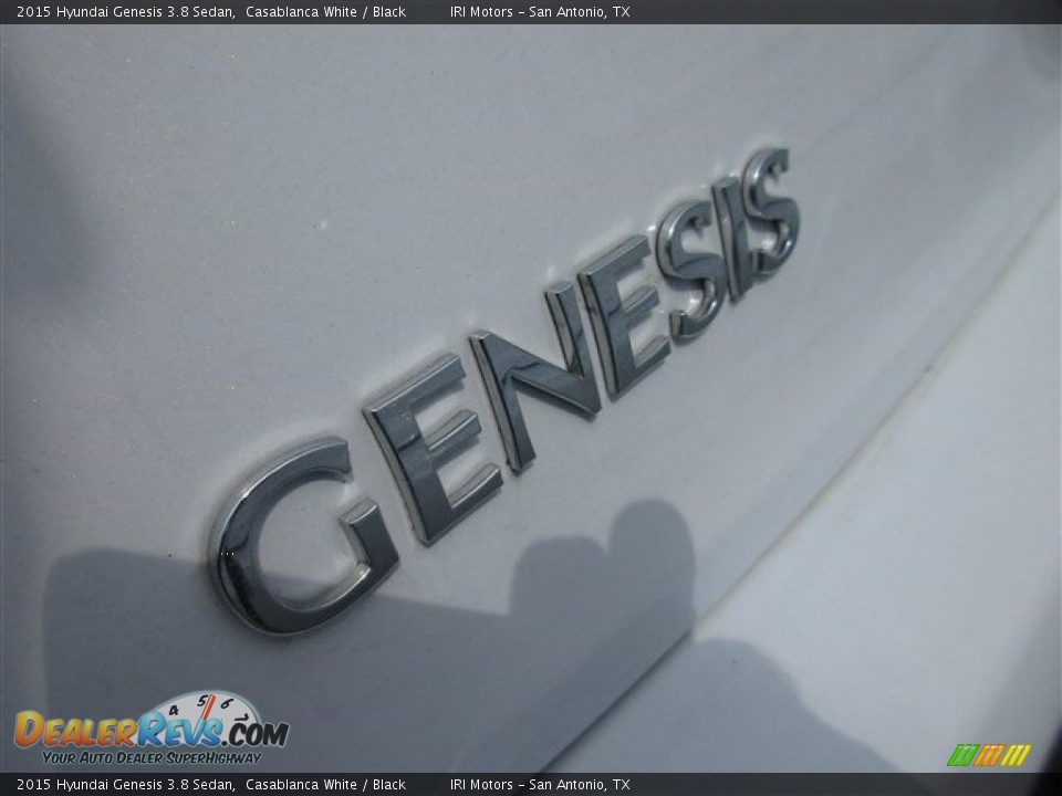 2015 Hyundai Genesis 3.8 Sedan Casablanca White / Black Photo #5