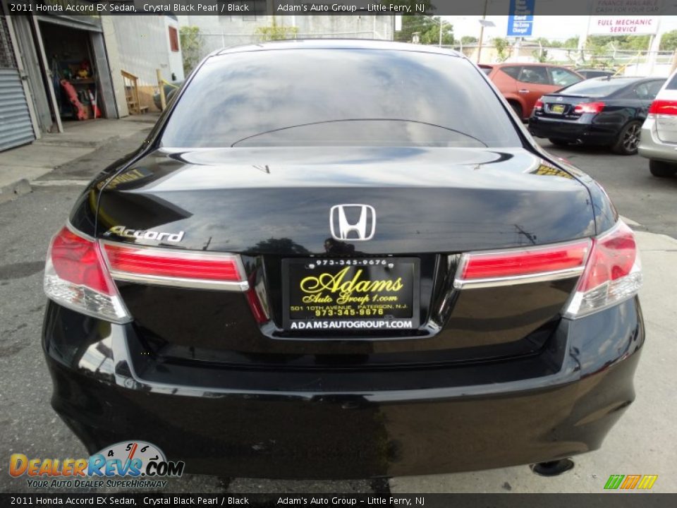 2011 Honda Accord EX Sedan Crystal Black Pearl / Black Photo #6