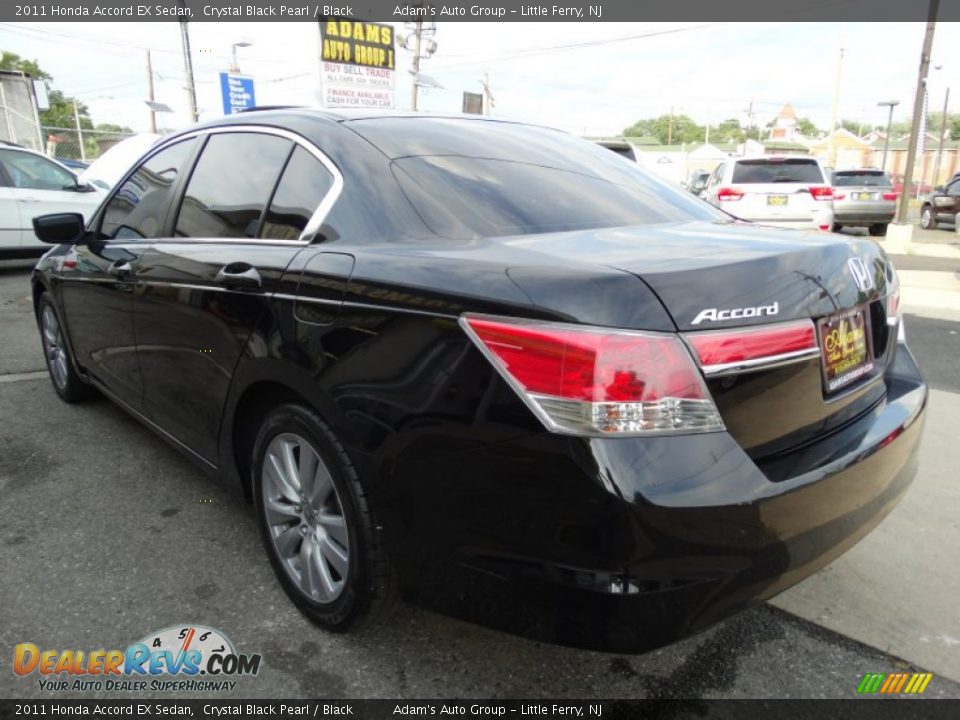 2011 Honda Accord EX Sedan Crystal Black Pearl / Black Photo #7