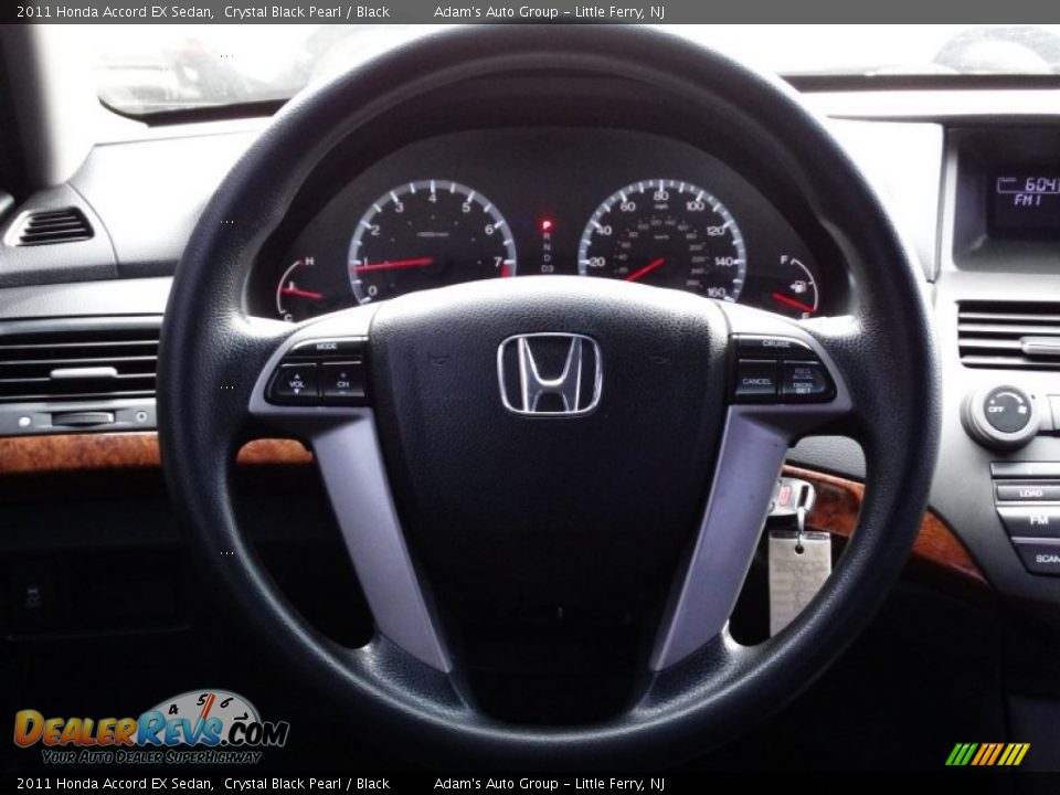 2011 Honda Accord EX Sedan Crystal Black Pearl / Black Photo #20