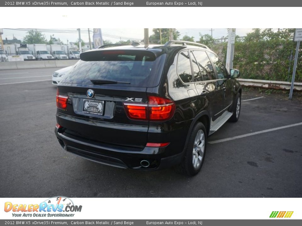 2012 BMW X5 xDrive35i Premium Carbon Black Metallic / Sand Beige Photo #4