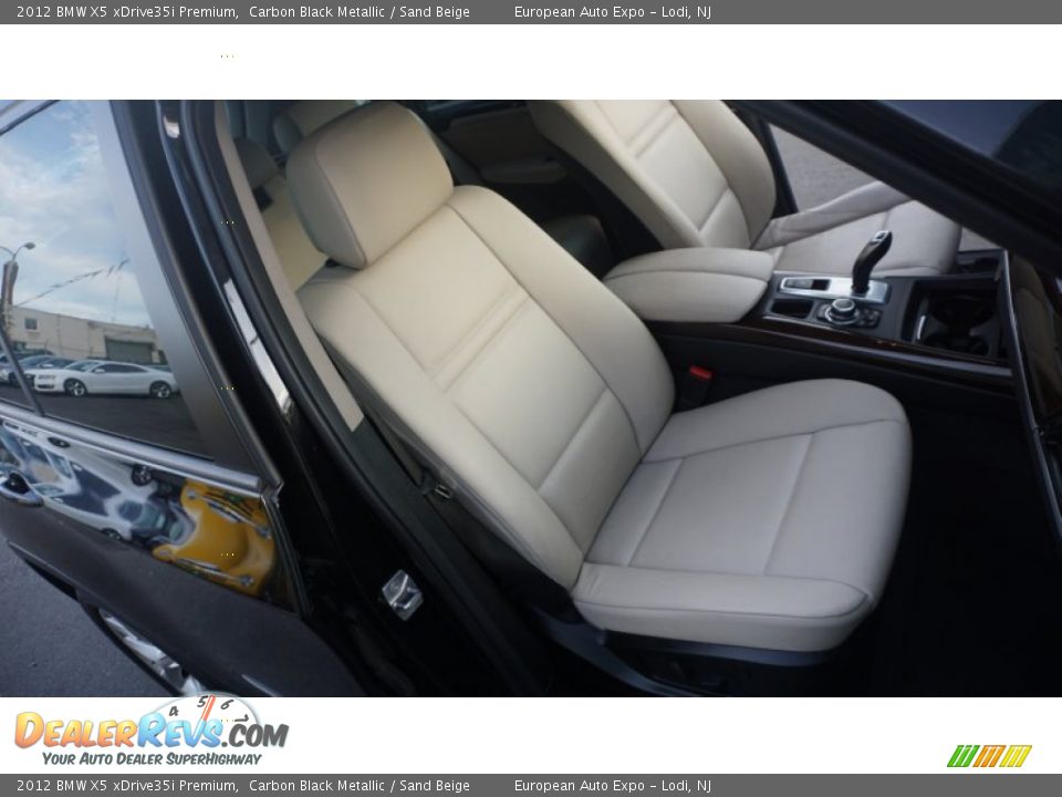 2012 BMW X5 xDrive35i Premium Carbon Black Metallic / Sand Beige Photo #8