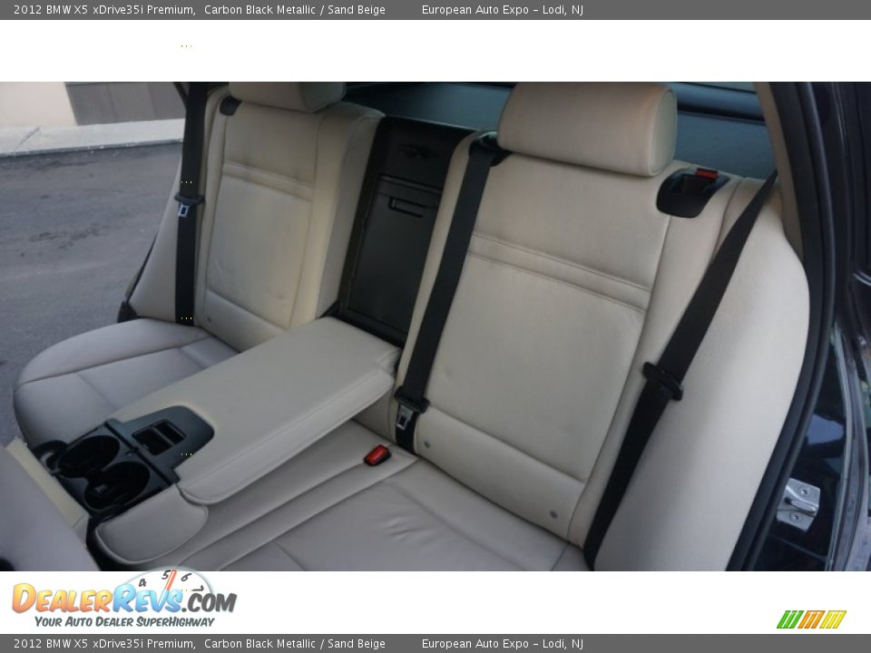 2012 BMW X5 xDrive35i Premium Carbon Black Metallic / Sand Beige Photo #12