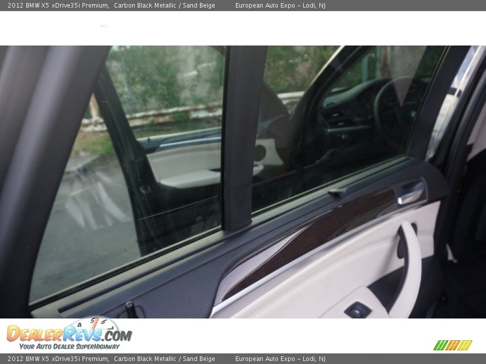 2012 BMW X5 xDrive35i Premium Carbon Black Metallic / Sand Beige Photo #20