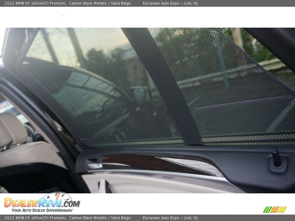 2012 BMW X5 xDrive35i Premium Carbon Black Metallic / Sand Beige Photo #23