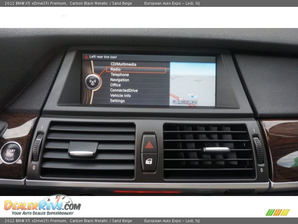 2012 BMW X5 xDrive35i Premium Carbon Black Metallic / Sand Beige Photo #33