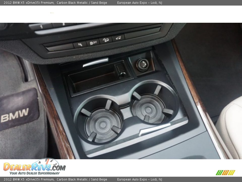 2012 BMW X5 xDrive35i Premium Carbon Black Metallic / Sand Beige Photo #35