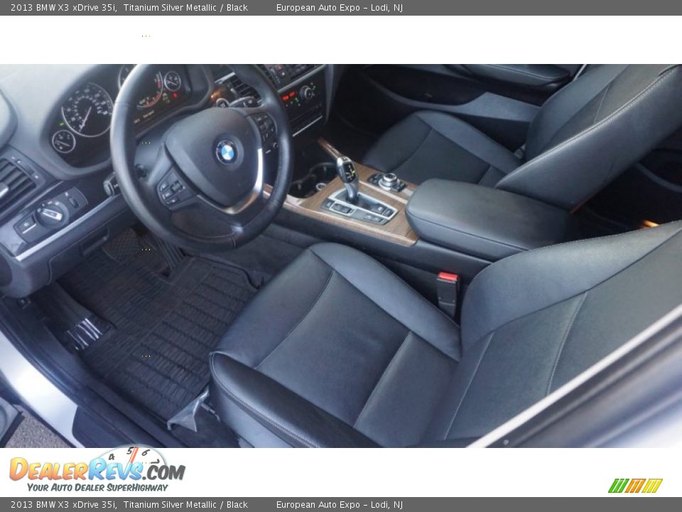 2013 BMW X3 xDrive 35i Titanium Silver Metallic / Black Photo #5