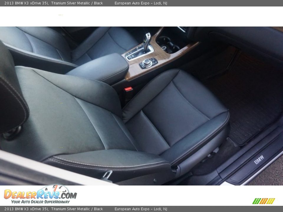 2013 BMW X3 xDrive 35i Titanium Silver Metallic / Black Photo #7