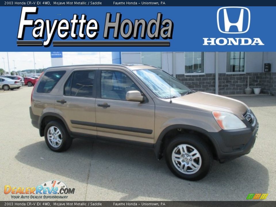 2003 Honda CR-V EX 4WD Mojave Mist Metallic / Saddle Photo #1