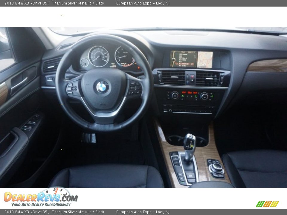 2013 BMW X3 xDrive 35i Titanium Silver Metallic / Black Photo #29