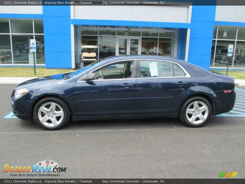 2011 Chevrolet Malibu LS Imperial Blue Metallic / Titanium Photo #2