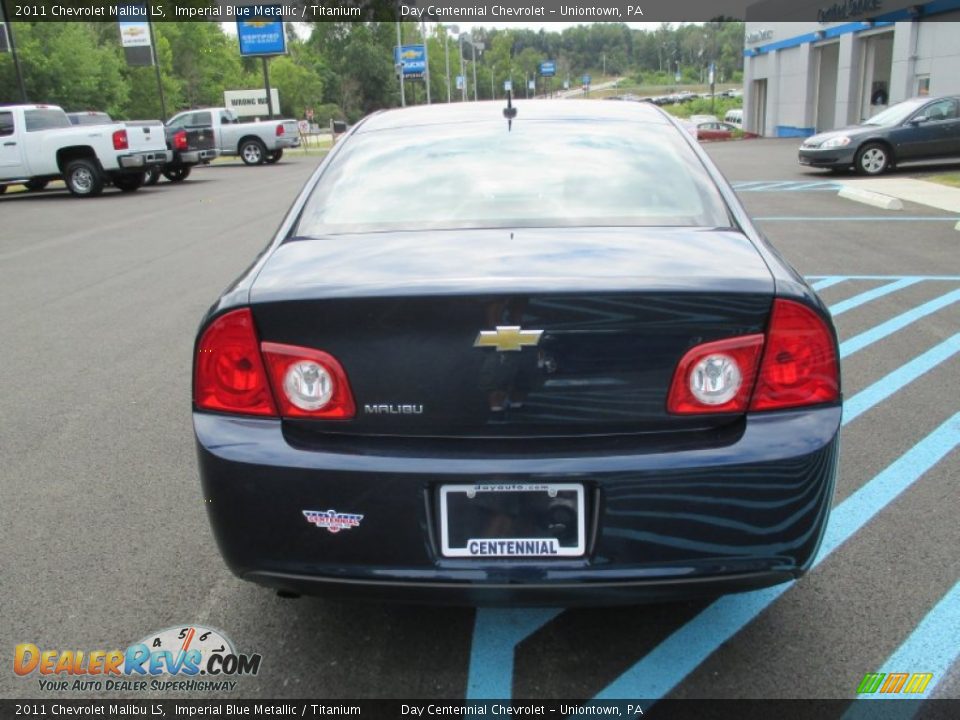 2011 Chevrolet Malibu LS Imperial Blue Metallic / Titanium Photo #5