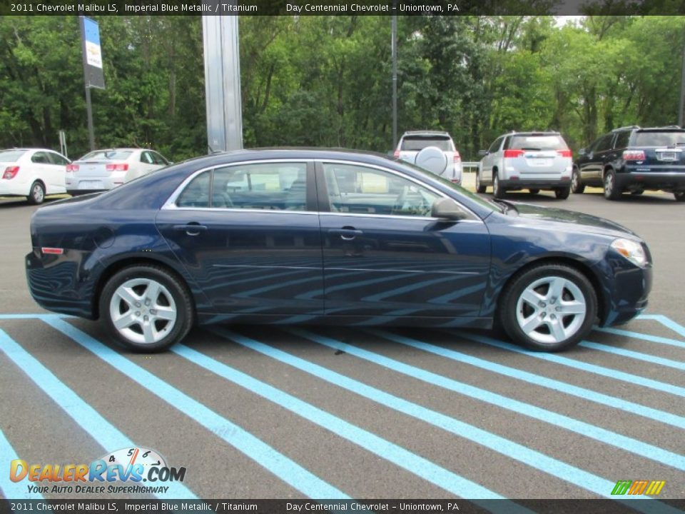 2011 Chevrolet Malibu LS Imperial Blue Metallic / Titanium Photo #8