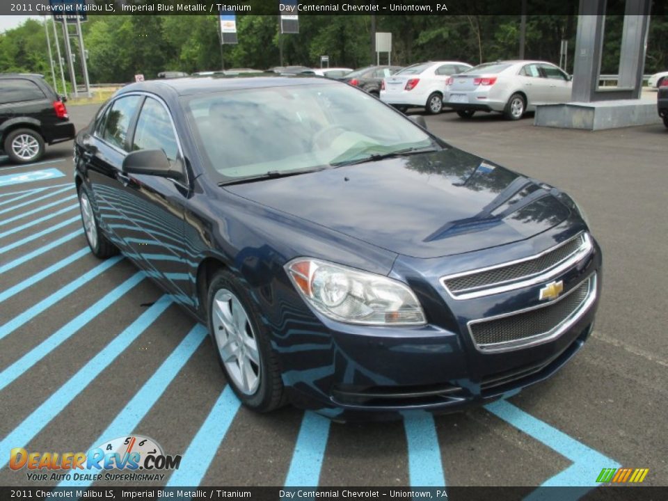 2011 Chevrolet Malibu LS Imperial Blue Metallic / Titanium Photo #10