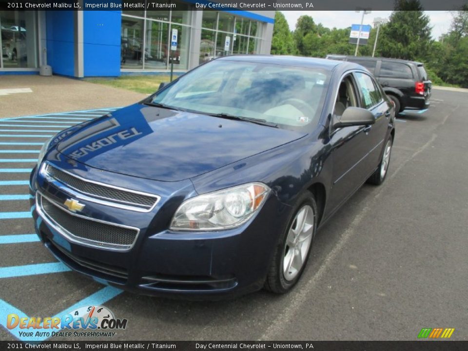 2011 Chevrolet Malibu LS Imperial Blue Metallic / Titanium Photo #12