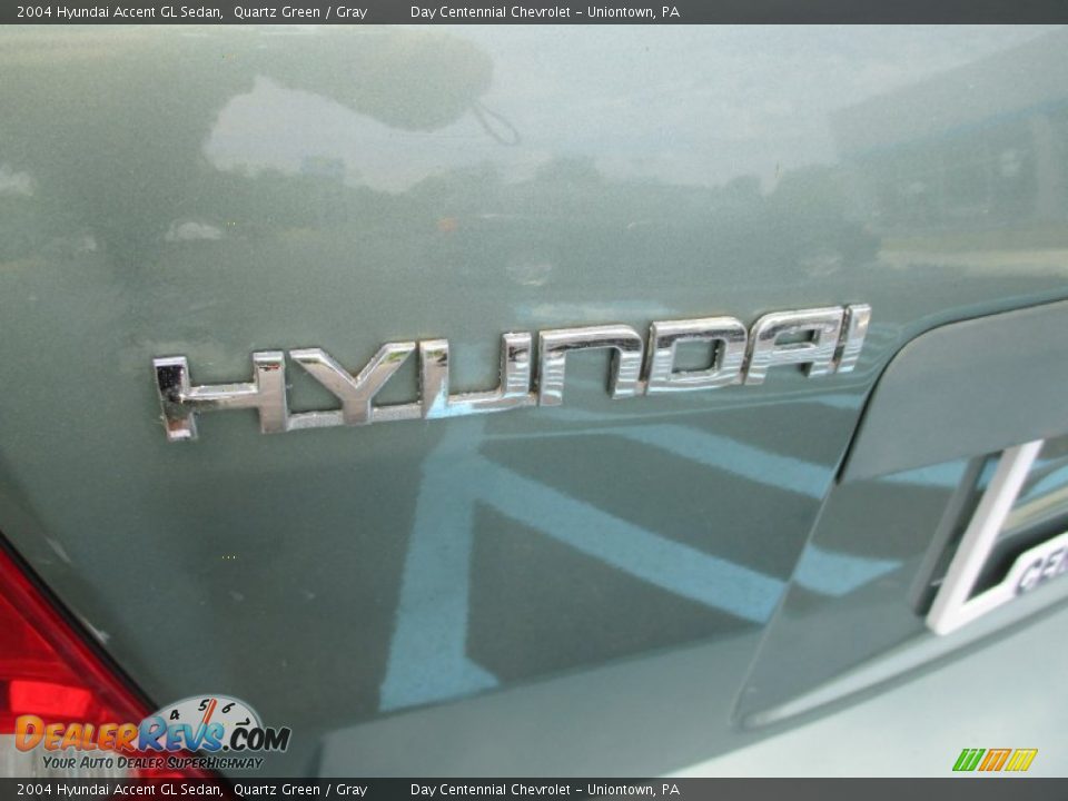 2004 Hyundai Accent GL Sedan Quartz Green / Gray Photo #5