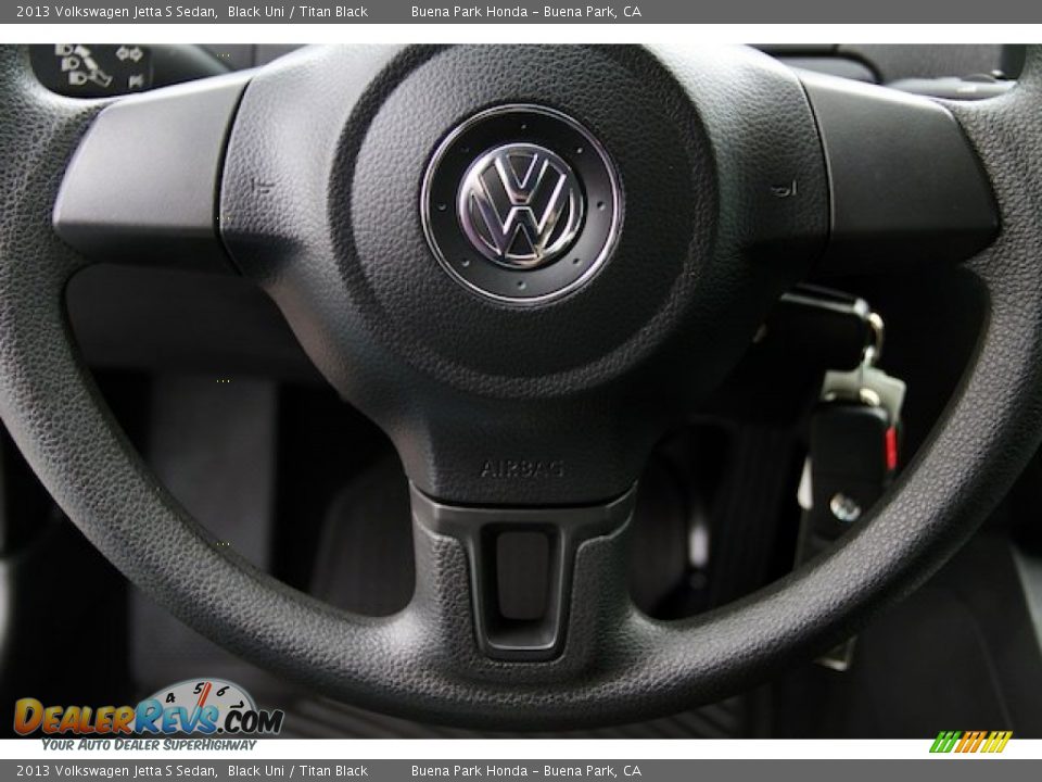 2013 Volkswagen Jetta S Sedan Black Uni / Titan Black Photo #13