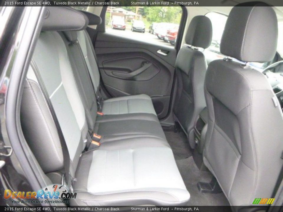 2015 Ford Escape SE 4WD Tuxedo Black Metallic / Charcoal Black Photo #3