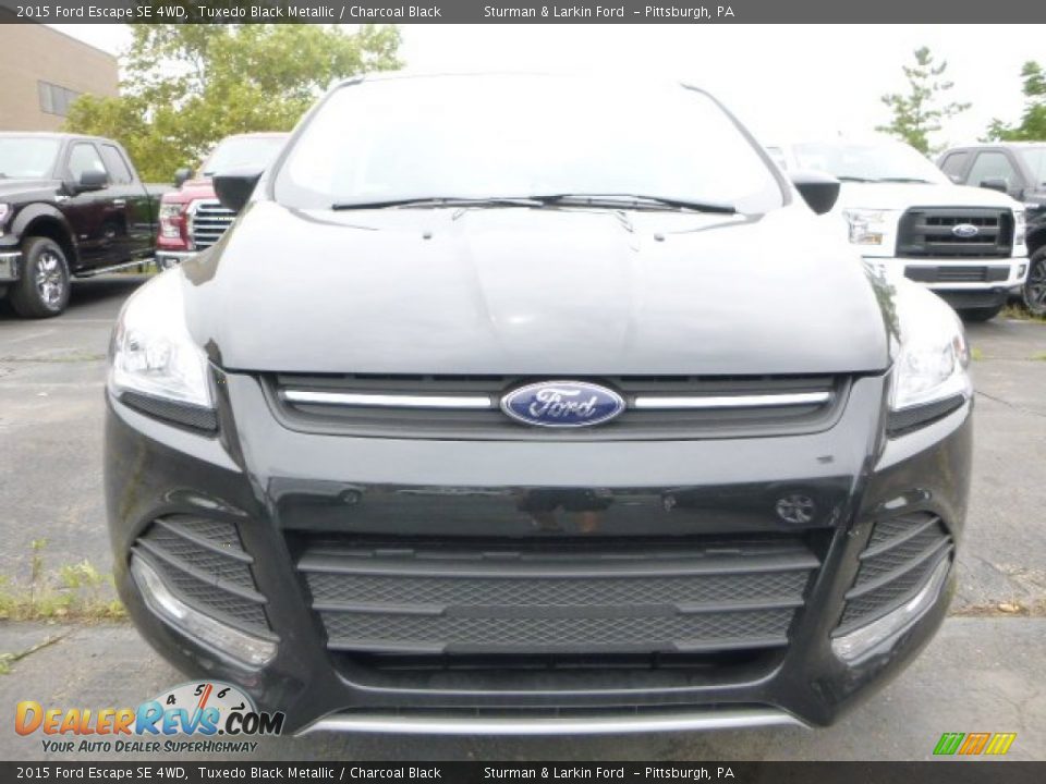 2015 Ford Escape SE 4WD Tuxedo Black Metallic / Charcoal Black Photo #8