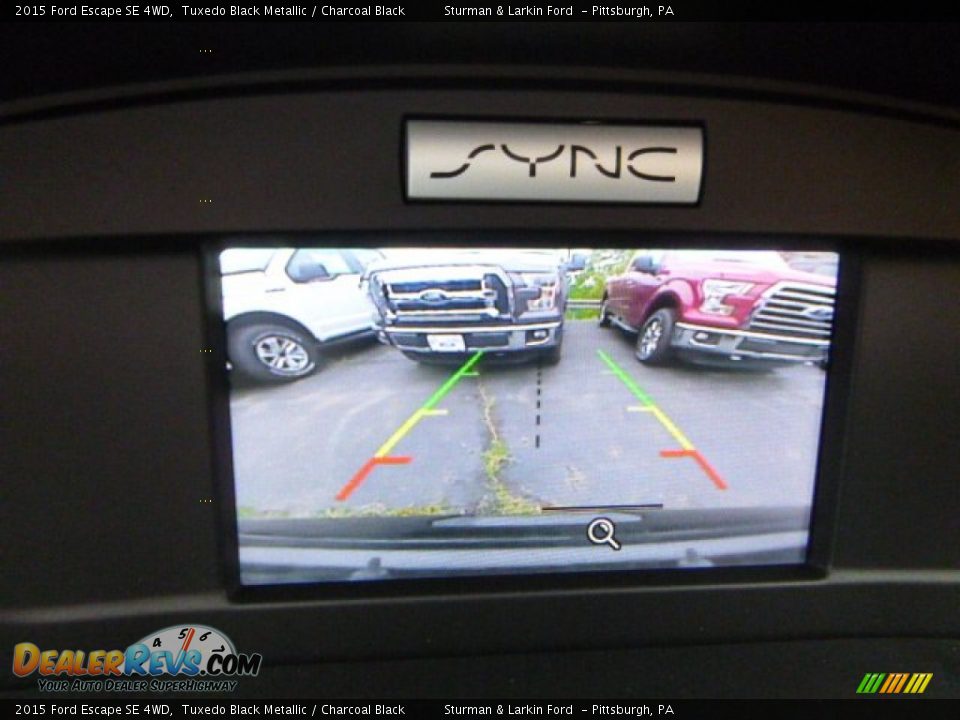 2015 Ford Escape SE 4WD Tuxedo Black Metallic / Charcoal Black Photo #13