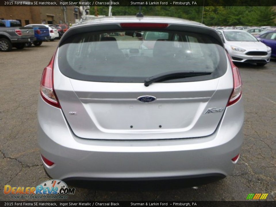2015 Ford Fiesta SE Hatchback Ingot Silver Metallic / Charcoal Black Photo #5