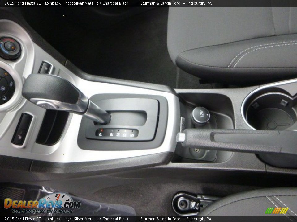 2015 Ford Fiesta SE Hatchback Ingot Silver Metallic / Charcoal Black Photo #11