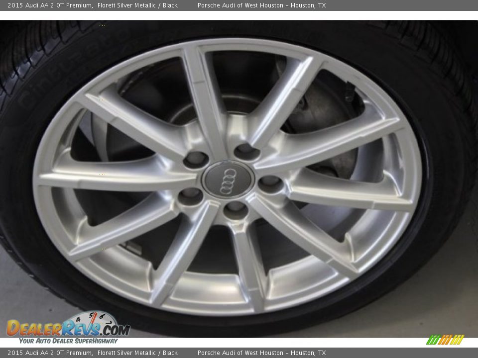 2015 Audi A4 2.0T Premium Florett Silver Metallic / Black Photo #4