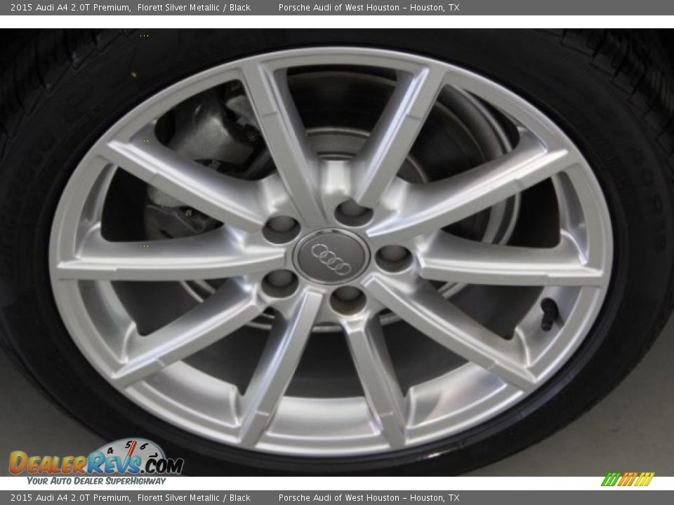 2015 Audi A4 2.0T Premium Florett Silver Metallic / Black Photo #5