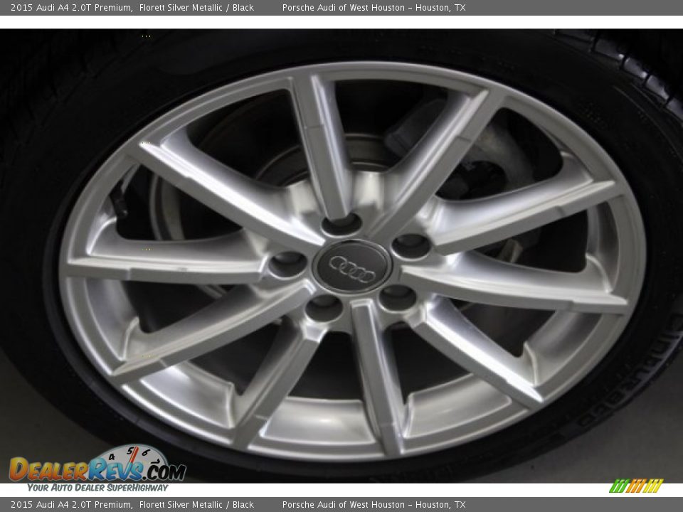 2015 Audi A4 2.0T Premium Florett Silver Metallic / Black Photo #10