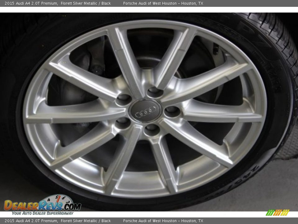 2015 Audi A4 2.0T Premium Florett Silver Metallic / Black Photo #11