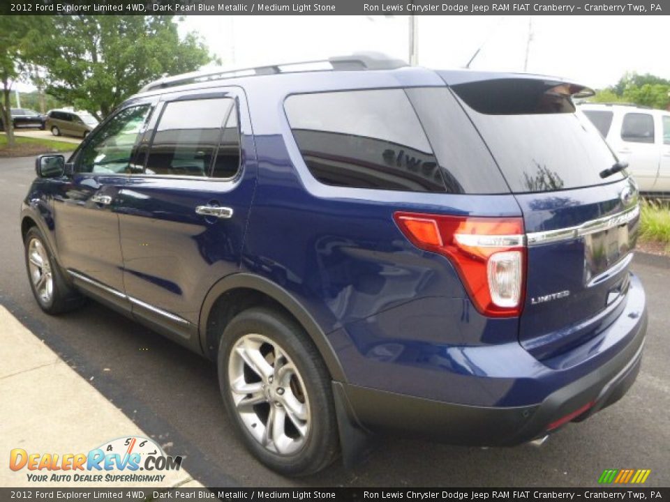 2012 Ford Explorer Limited 4WD Dark Pearl Blue Metallic / Medium Light Stone Photo #9
