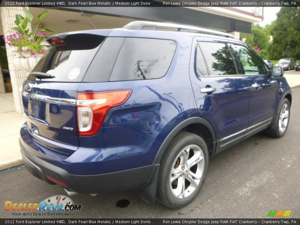 2012 Ford Explorer Limited 4WD Dark Pearl Blue Metallic / Medium Light Stone Photo #11