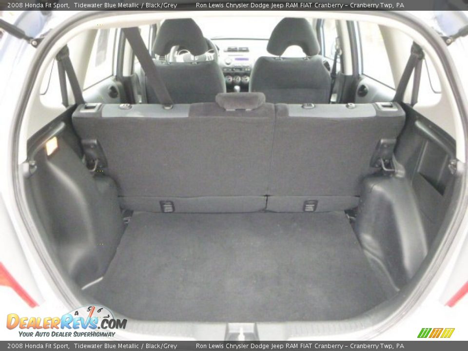 2008 Honda Fit Sport Tidewater Blue Metallic / Black/Grey Photo #10