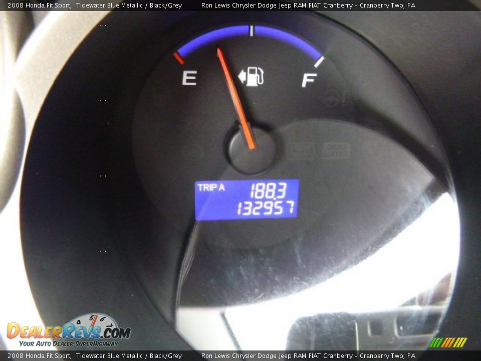 2008 Honda Fit Sport Tidewater Blue Metallic / Black/Grey Photo #20