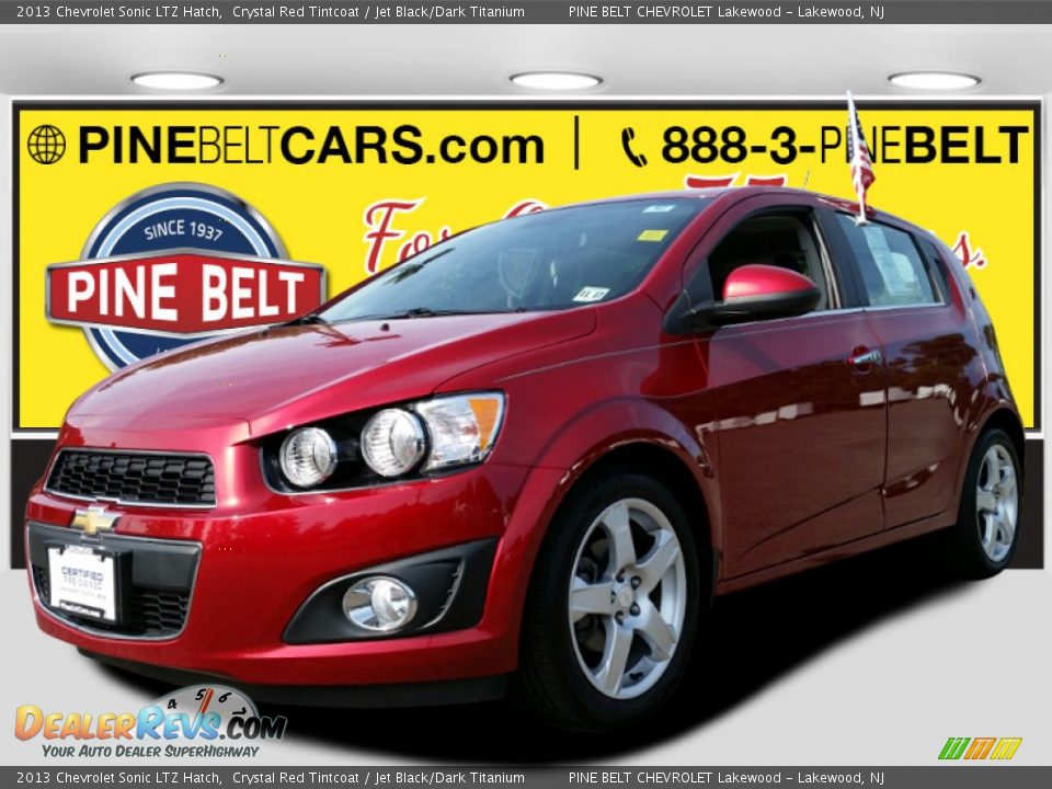 2013 Chevrolet Sonic LTZ Hatch Crystal Red Tintcoat / Jet Black/Dark Titanium Photo #1
