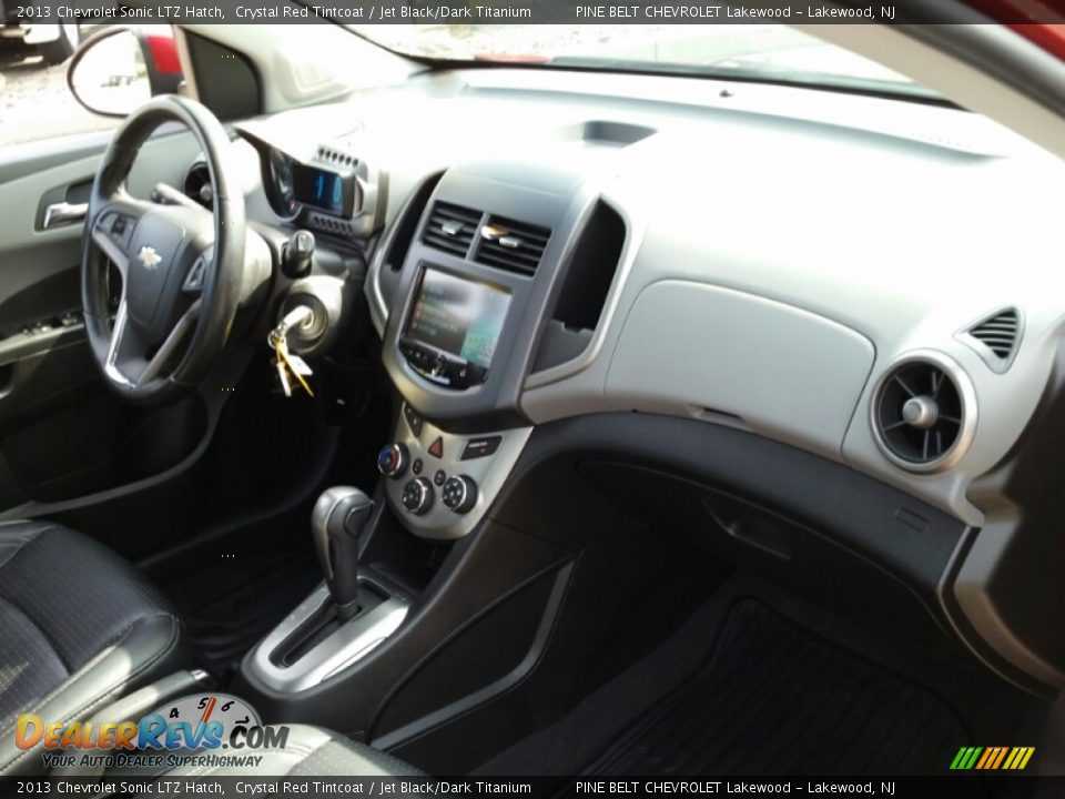 2013 Chevrolet Sonic LTZ Hatch Crystal Red Tintcoat / Jet Black/Dark Titanium Photo #6