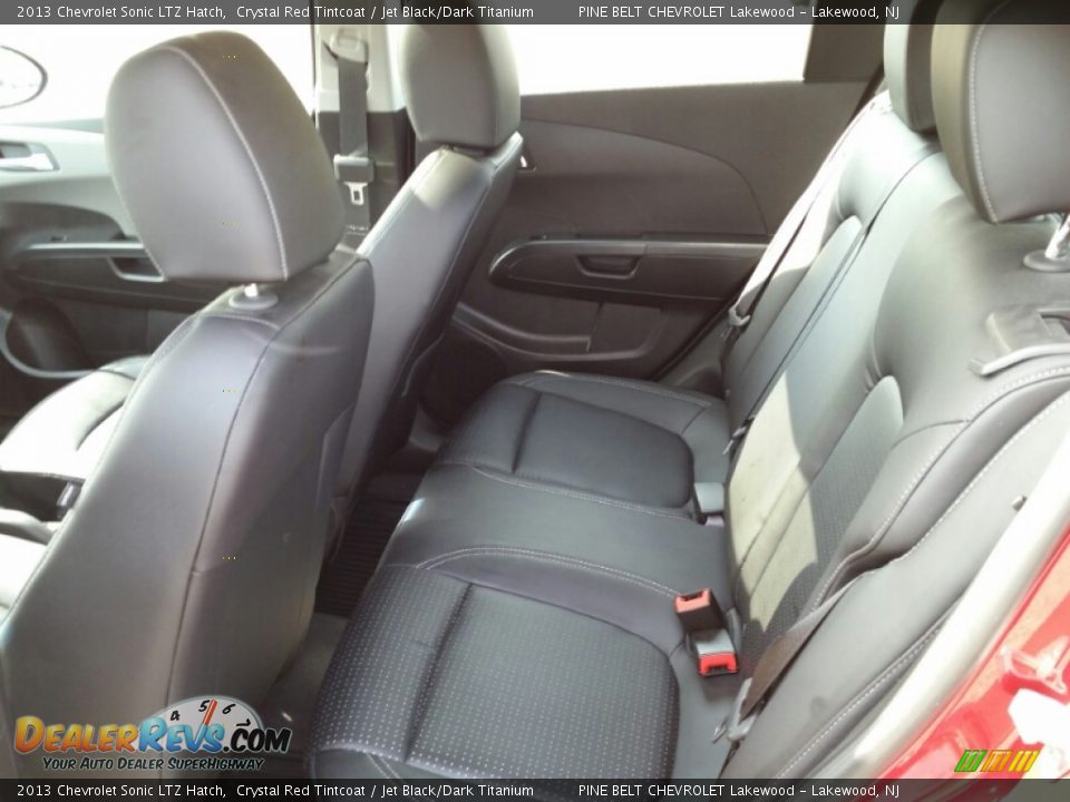 2013 Chevrolet Sonic LTZ Hatch Crystal Red Tintcoat / Jet Black/Dark Titanium Photo #13