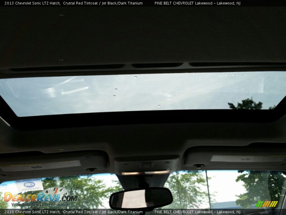 2013 Chevrolet Sonic LTZ Hatch Crystal Red Tintcoat / Jet Black/Dark Titanium Photo #14