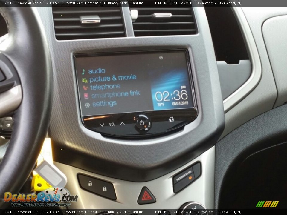 2013 Chevrolet Sonic LTZ Hatch Crystal Red Tintcoat / Jet Black/Dark Titanium Photo #18