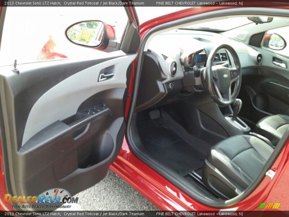 2013 Chevrolet Sonic LTZ Hatch Crystal Red Tintcoat / Jet Black/Dark Titanium Photo #19
