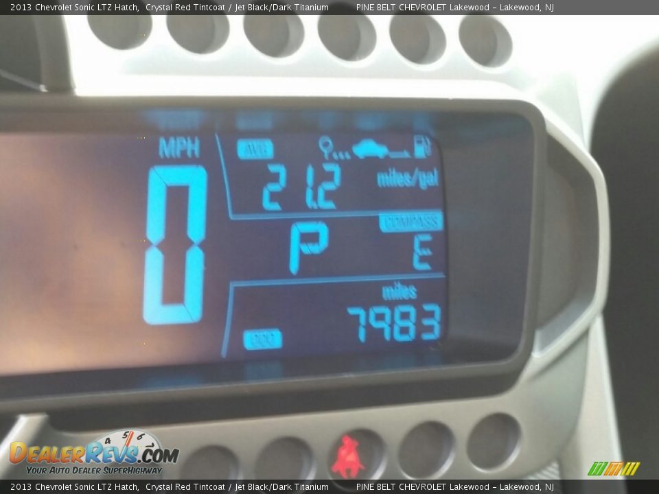2013 Chevrolet Sonic LTZ Hatch Crystal Red Tintcoat / Jet Black/Dark Titanium Photo #21