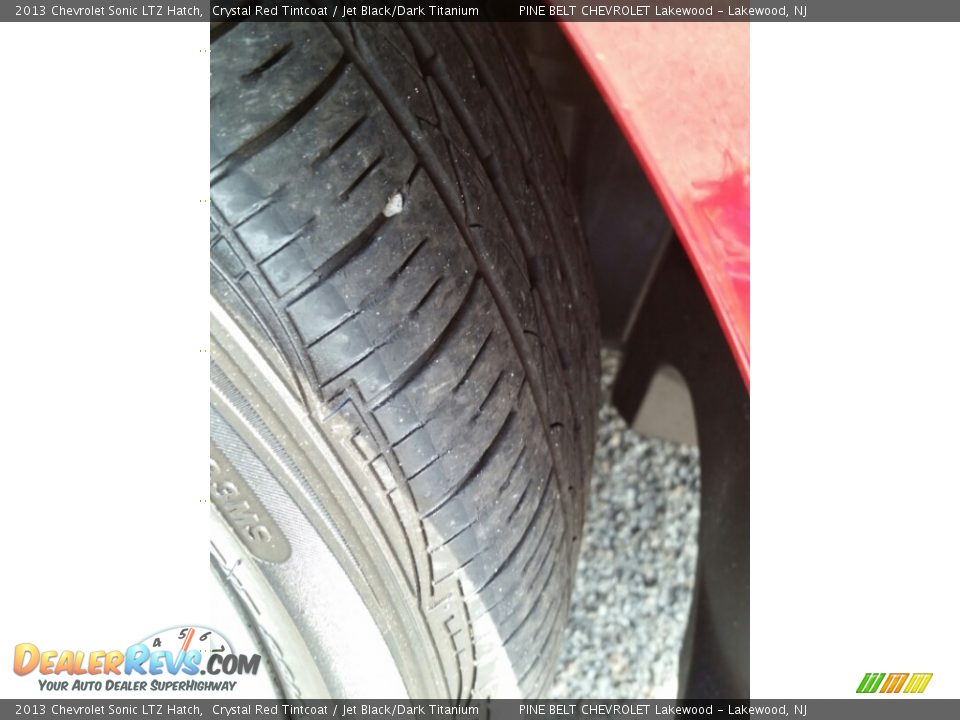 2013 Chevrolet Sonic LTZ Hatch Crystal Red Tintcoat / Jet Black/Dark Titanium Photo #25