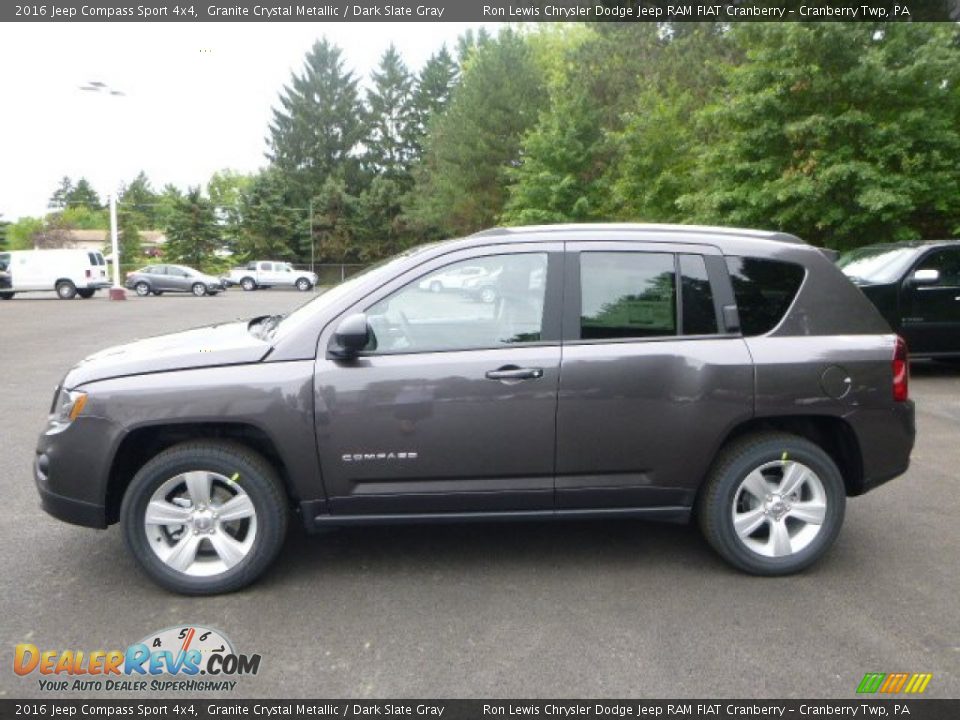 2016 Jeep Compass Sport 4x4 Granite Crystal Metallic / Dark Slate Gray Photo #2