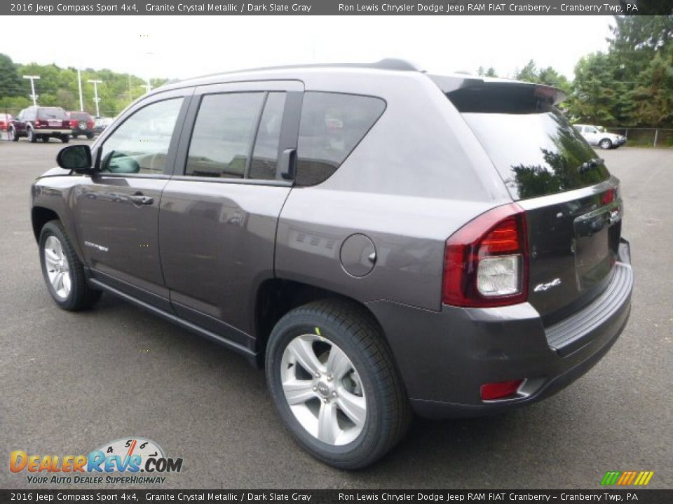 2016 Jeep Compass Sport 4x4 Granite Crystal Metallic / Dark Slate Gray Photo #3