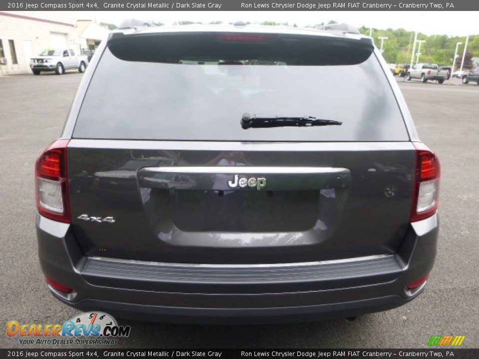 2016 Jeep Compass Sport 4x4 Granite Crystal Metallic / Dark Slate Gray Photo #4